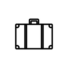suitcase of clothes icon vector