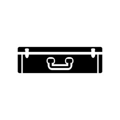 suitcase of clothes icon vector