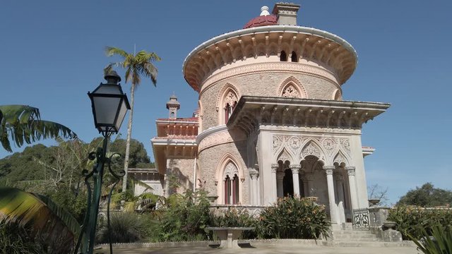Monserrate Palace, Pal&aacute;cio de Monserrate, is a palatial villa located near Sintra, the traditional summer resort of the Portuguese court in the foothills overlooking the Atlantic Ocean