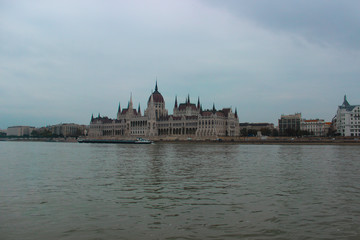 Fototapeta na wymiar Budapest, Hungary - October 08, 2014: View of Budapest from the river