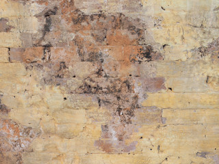 Old red brick wall texture background.