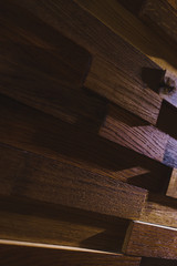 Wooden stylish abstract background. Interior finish details with wooden boards, planken.