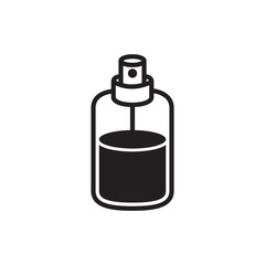 bottle icon in trendy flat design 