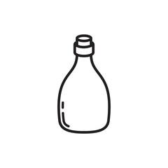 bottle icon in trendy flat design 