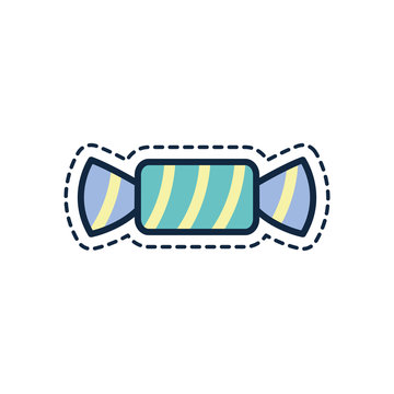 recommend clip art: Isolated sweet candy line fill style icon vector design