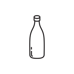 bottle icon in trendy flat design 