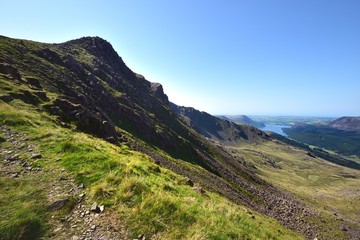 Naklejka premium The Ennerdale Valley from Wind Gap