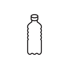 bottle icon in trendy flat design 