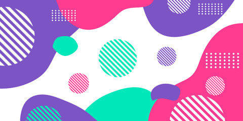 Simple memphis white purple tosca pink abstract presentation background