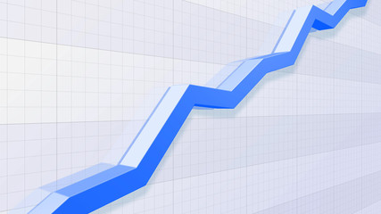 Fototapeta premium Business Economy Data Graph Chart Bar Growth Success 3D illustration background