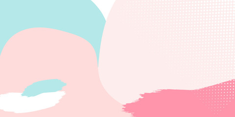 Fototapeta na wymiar Pink tosca brush liquid wave cuve abstract presentation background