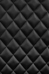 Black luxury leather sofa textured background