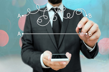 Handwriting text Simplify your ideas. Conceptual photo Make your business simpler and easier to...