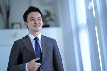 アジア人男性　一人のポートレート