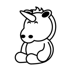 unicorn on white background, baby toys