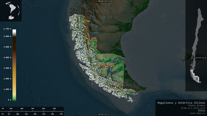 Magallanes y Antártica Chilena, Chile - composition. Physical © Yarr65