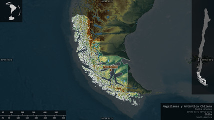 Magallanes y Antártica Chilena, Chile - composition. Relief © Yarr65