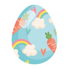 happy easter decorative egg ornament season icon