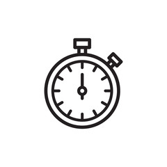 stopwatch icon in trendy flat style