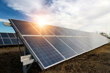 Solar panel, photovoltaic, alternative electricity source - concept of sustainable resources