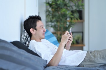 男性　アジア人のポートレート