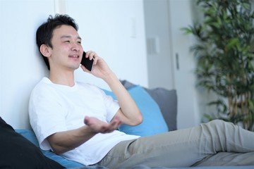 男性　アジア人のポートレート