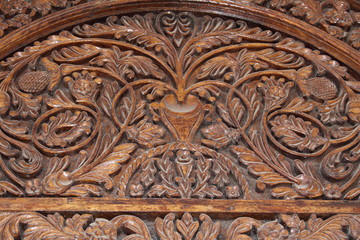 detail of a traditional old door from Stonetown, Zanzibar
