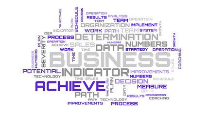 Fototapeta premium Business word collage on white background
