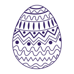 happy easter egg geometric decoration season icon