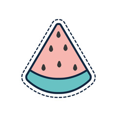 Isolated watermelon line fill style icon vector design