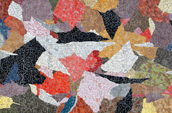 Seattle Downtown Colorful Wall Mosaic © Ramunas