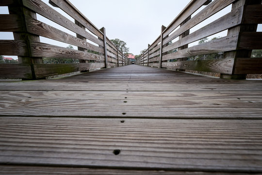 Low ange bridge view