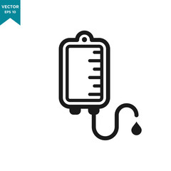 infuse icon in trendy flat style, blood bag icon, iv bag,intravenous bag 