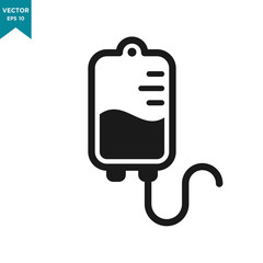 infuse icon in trendy flat style, blood bag icon, iv bag,intravenous bag 