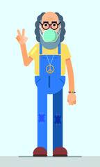 a nice character with protective mask