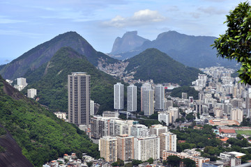 panoramic views of Rio de Janeiro from the observation deck of the Sugarloaf
