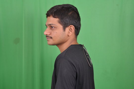 Indian model boy green screen model unedited photo
