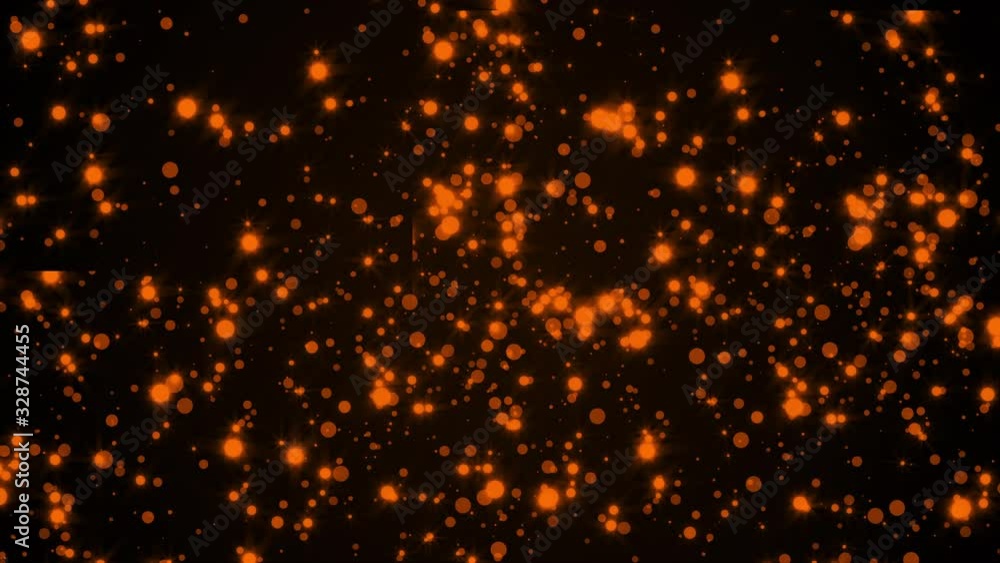 Poster abstract bright glitter particles in space, computer generated abstract background, 3d rendering bac