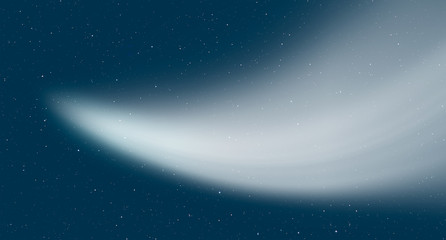 Comet on the space