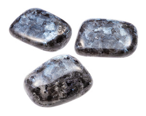 set of Larvikite (norwegian Labradorite) gemstones