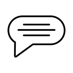 speech bubble on white background