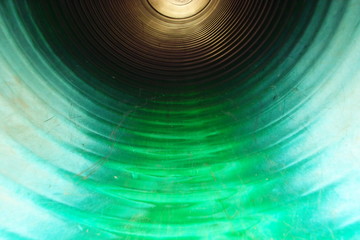 Green Pipeline Slide with traces of usage