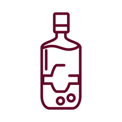 drink bottle icon, line style icon