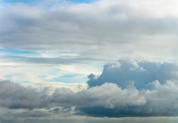 Fantastic clouds at sunrise