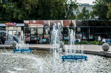 Beautiful and original fountains in the environment.