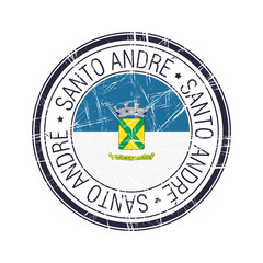 City of Santo Andre, Brazil vector stamp