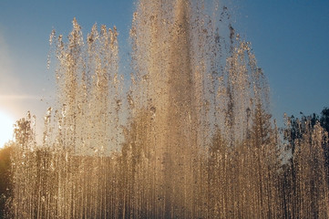 Beautiful and original fountains in the environment.