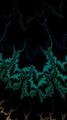 Artfully 3D rendering fractal background