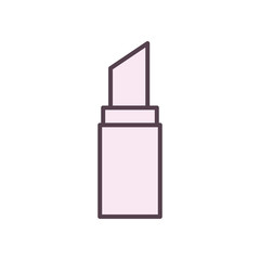 Isolated lipstick line style icon vector design