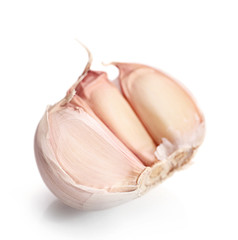 Garlic isolated on white background